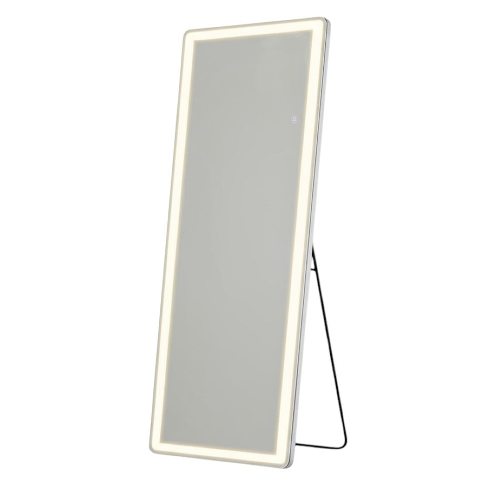 HomeRoots 71" Frameless Full-Length Mirror with Adjustable LED Lights - Versatile Design for Any Space 636332