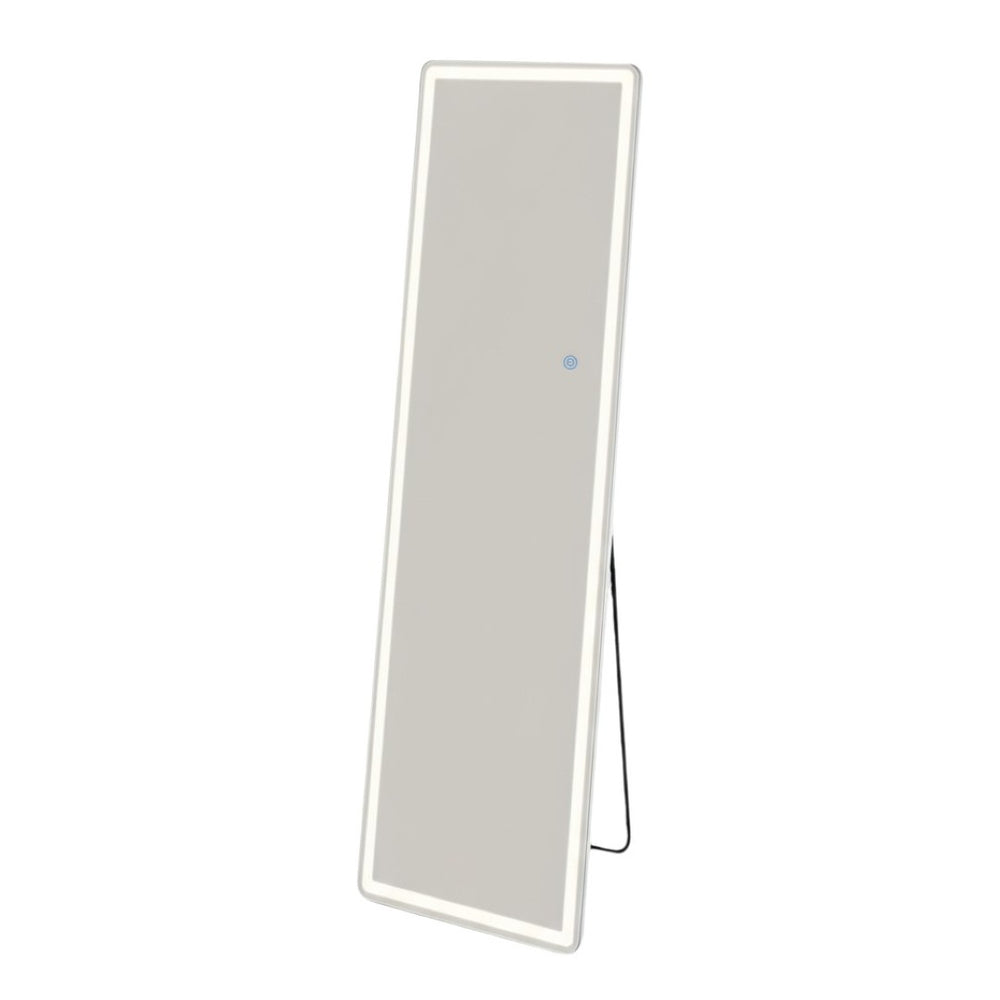 HomeRoots 64" Clear Lighted Frameless Full Length Mirror - Dual Installation with Adjustable LED Brightness 636333