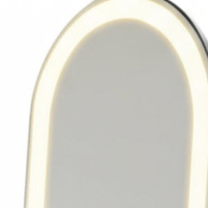HomeRoots 60" Clear Arched Full-Length Mirror with Adjustable LED Lighting - Stylish, Versatile & Frameless Design 636334