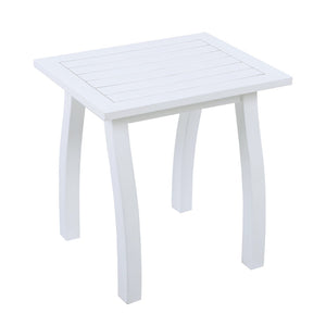 English Elm Selma Solid Acacia Wood Rectangular End Table Weatherproof Grain Finish Patio or Living Room N770P248135W