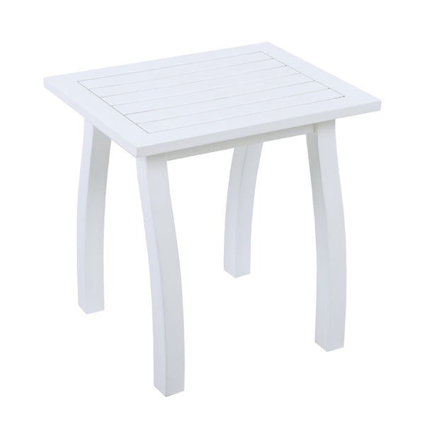 English Elm Selma Solid Acacia Wood Rectangular End Table Weatherproof Grain Finish Patio or Living Room N770P248135W