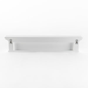 HomeRoots 39" White Solid Wood Wall Coat Rack with 6 Sturdy Hooks - Coastal Charm for Organized Entryways 636371