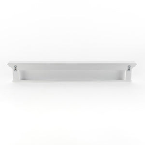 HomeRoots 51" White Solid Wood Coat Rack with Eight Hooks - Elegant, Space-Saving Wall-Mount for Any Room 636374