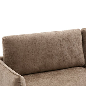 English Elm Modern Chenille Loveseat with Pocket Spring Cushions and Rubberwood Legs for Living Room N763P347228D