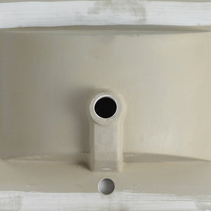 English Elm 30 30 Inch Ceramic Bathroom Sink Basin White – Sleek Smooth Surface, Easy-Clean Modern Vanity Bowl for Everyday Use W1550P168218