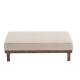 Christopher Knight Home® - Noble House - - Modern Boucle Cocktail Ottoman With Wood Frame