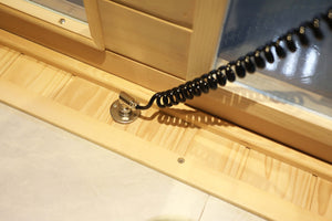 English Elm Low Emf Three-Person Far Infrared Sauna Room With Bluetooth Audio, Led Lighting & Custom Controls W1149P369613