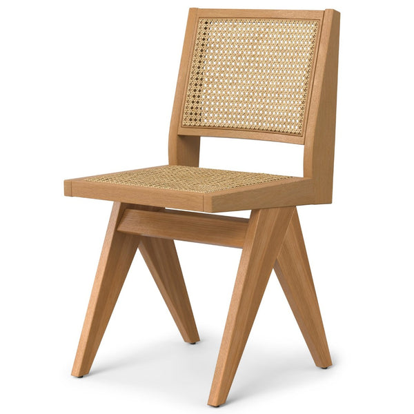 English Elm Regina Dining Chair Set Of 2 - Mid-Century Modern Design With Woven Cane, Solid Wood & Easy Assembly B136P266919-GIGA