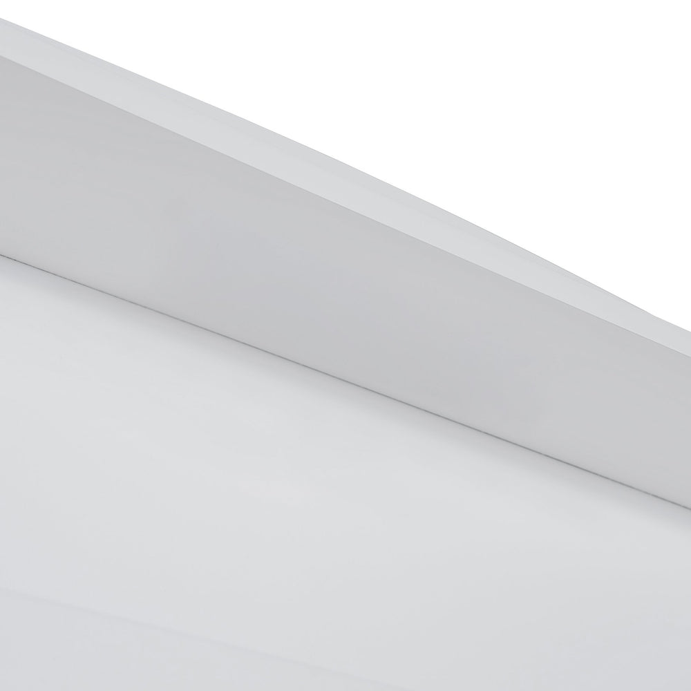 English Elm Full Size Wooden Led Platform Bed With Trundle, Storage Headboard, Usb Ports, And Drawers In White N820S10009K