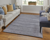 Feizy Rugs Luna Hand Woven Wool Area Rug - Stylish, Stain-resistant, Perfect For High Traffic Spaces & Decor Gray,Blue Wool 5798049fsmk000e10