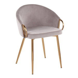 English Elm Chair with Silver Metal Frame and Padded Faux Leather Seat for Modern Dining Spaces B202P471298