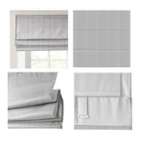 Madison Park Galen Casual Basketweave Total Blackout Roman Shade MP40-7991 Grey