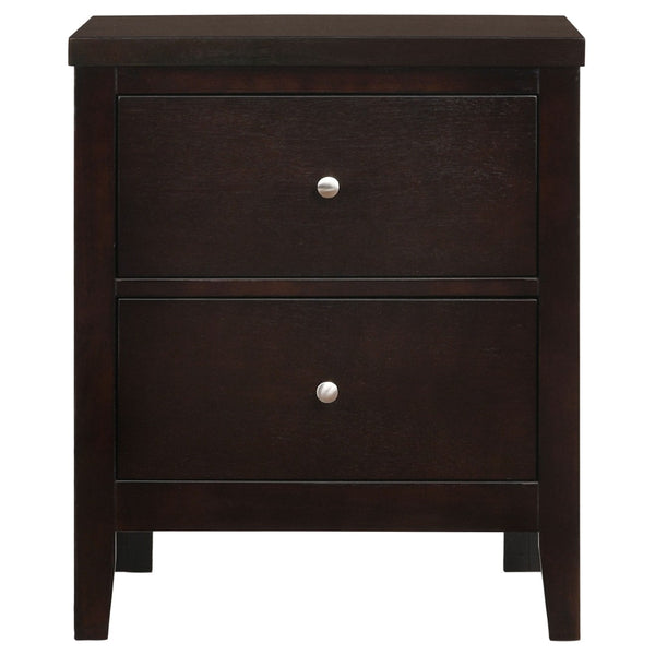 English Elm Warwick Queen Bedroom Set with Leatherette Headboard in Modern Cocoa Finish B062S00742