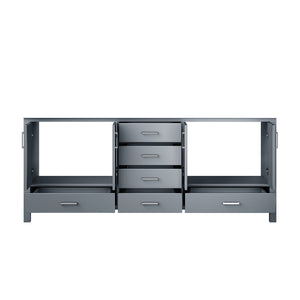 English Elm Dark Grey Double Bath Vanity - 80" W Stylish Storage Solution With Soft-Close Features & Durability B2731P258939