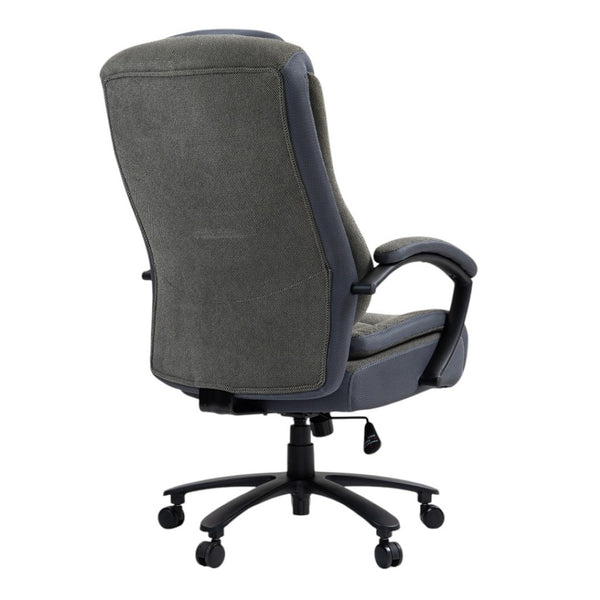 HomeRoots Set of Two Stylish Gray and Black Adjustable Height Executive Office Chairs for Ultimate Comfort 638360