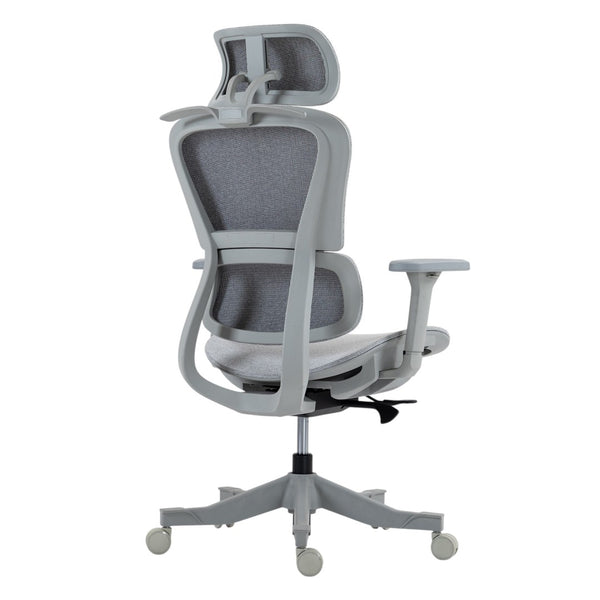 HomeRoots Set of Two Gray Adjustable Height Swivel Rolling Office Chairs - Ergonomic Comfort & Style 638366