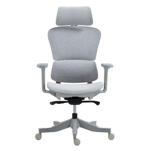 HomeRoots Set of Two Gray Adjustable Height Swivel Rolling Office Chairs - Ergonomic Comfort & Style 638366
