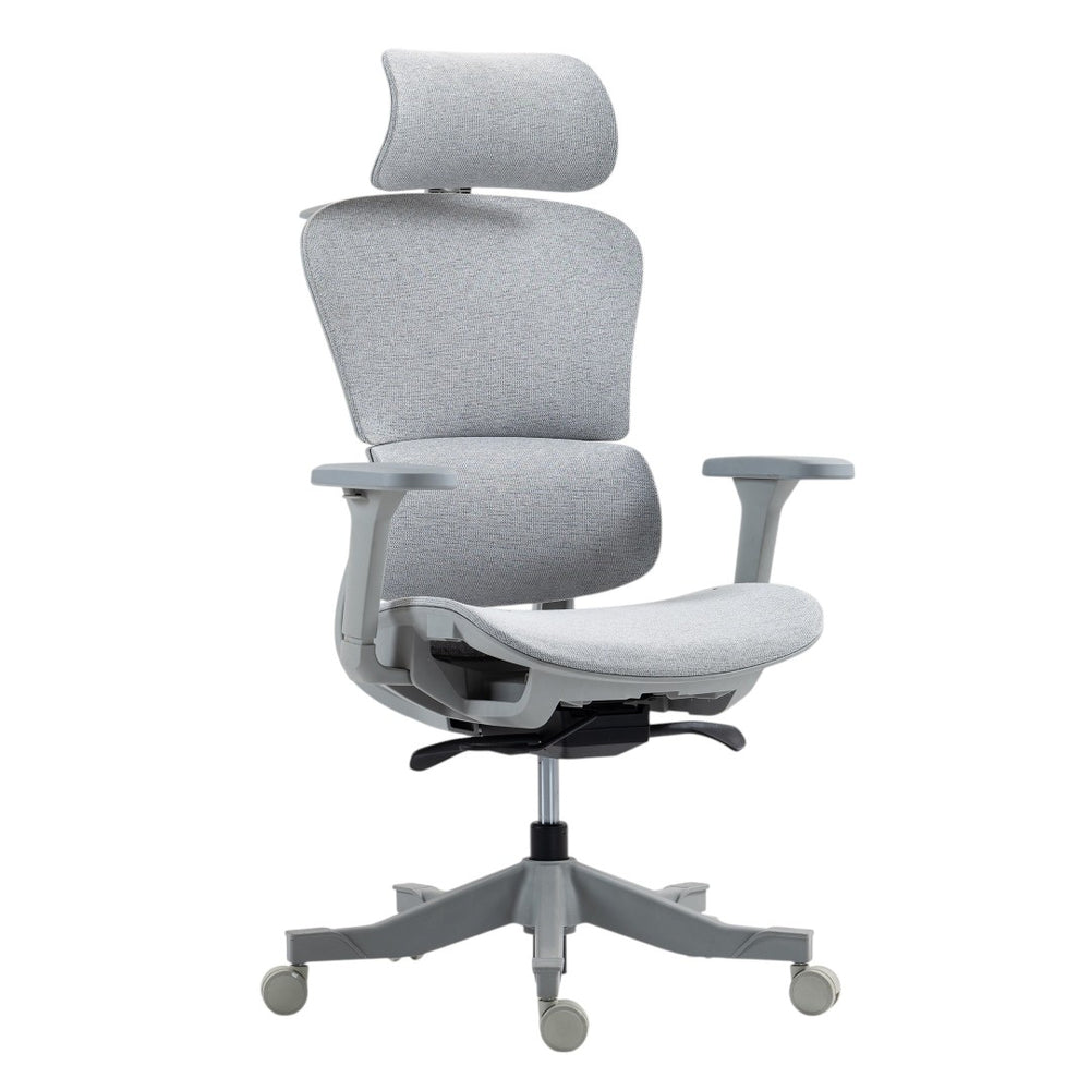 HomeRoots Set of Two Gray Adjustable Height Swivel Rolling Office Chairs - Ergonomic Comfort & Style 638366