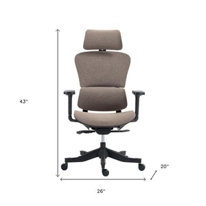 HomeRoots Set of Two Stylish Adjustable Height Swivel Office Chairs – Modern Design & Ultimate Comfort! 638368