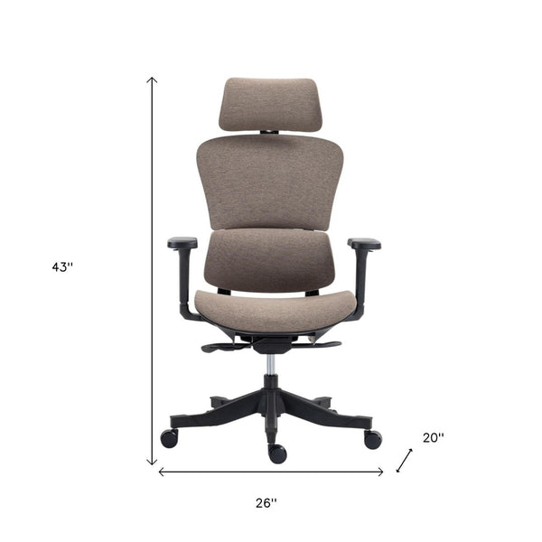HomeRoots Set of Two Stylish Adjustable Height Swivel Office Chairs – Modern Design & Ultimate Comfort! 638368