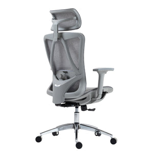 HomeRoots Gray Adjustable Height Swivel Office Chair – Ergonomic Design, Smooth Rolling, Modern Style, Durable 638372