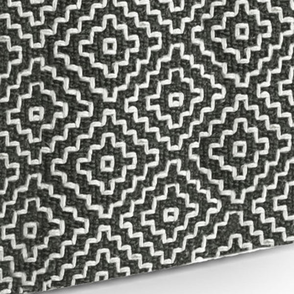 HomeRoots 18" Gray Fabric Pouf Ottoman - Versatile Footrest, Extra Seating & Casual Table for Modern Spaces 638558