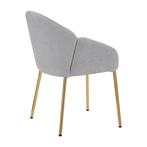 English Elm Christopher Knight Home® - Dining Chair Set Of 2 - Modern Grey Upholstered Metal Chairs For Stylish Dining & Home Bars N779P186914G