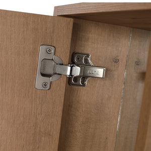 English Elm 10'' Wall Mounted Mirrored Bathroom Cabinet Plywood Build with Soft Close Hinge Storage W999P470298