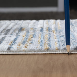 English Elm Nova 5 Ft. 3 In. X 7 Ft. Light Gray Area Rug - Soft, Durable, Stain-Resistant For High-Traffic Homes B186P181156