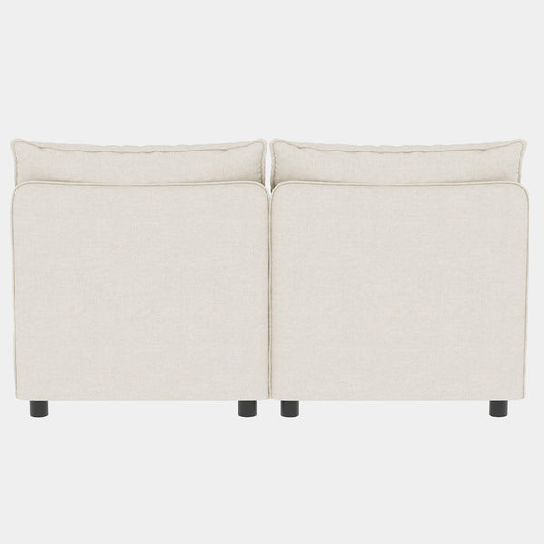 English Elm Love Seat Couches - Chic 2-Seater Modern Sofa With Storage For Small Spaces, Living Room & Dorms W680S00021