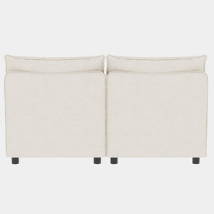 English Elm Love Seat Couches - Stylish Mid Century Modern Modular Sofa With Storage For Small Living Spaces W680S00022