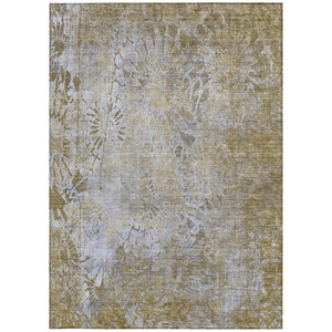 HomeRoots 9' X 12' Floral Washable Indoor/Outdoor Area Rug - Durable, Versatile, Stain-Resistant for Any Space 639309