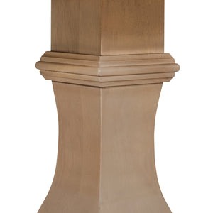 English Elm Christopher Knight Home® - Round Rustic Dining Table With Pedestal Base - Light Natural Finish, Durable Solid Wood & Mdf Design N771P355874A_N771P355875A