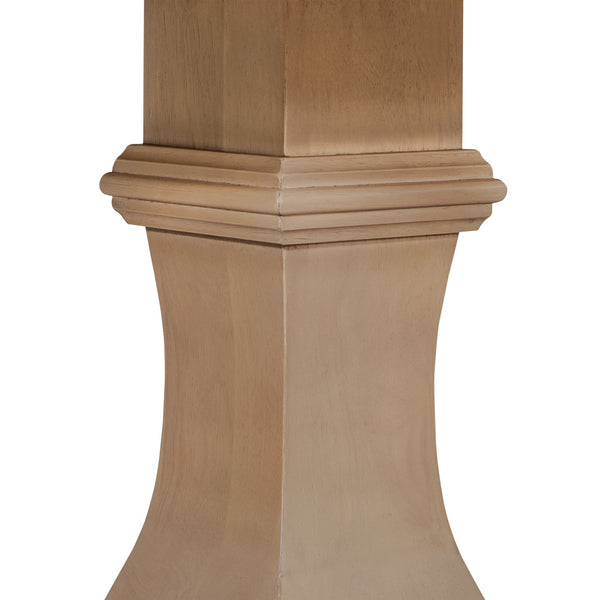 English Elm Christopher Knight Home® - Round Rustic Dining Table With Pedestal Base - Light Natural Finish, Durable Solid Wood & Mdf Design N771P355874A_N771P355875A