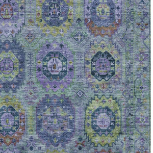 HomeRoots 5' X 8' Vibrant Medallion Area Rug – Washable Indoor/Outdoor Design, Durable & Stain-Resistant! 639444
