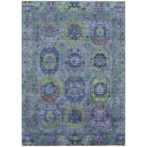 HomeRoots 5' X 8' Vibrant Medallion Area Rug – Washable Indoor/Outdoor Design, Durable & Stain-Resistant! 639444
