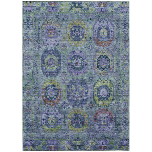HomeRoots 5' X 8' Vibrant Medallion Area Rug – Washable Indoor/Outdoor Design, Durable & Stain-Resistant! 639444