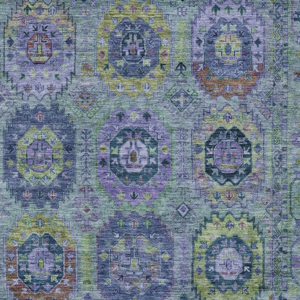 HomeRoots 5' X 8' Vibrant Medallion Area Rug – Washable Indoor/Outdoor Design, Durable & Stain-Resistant! 639444