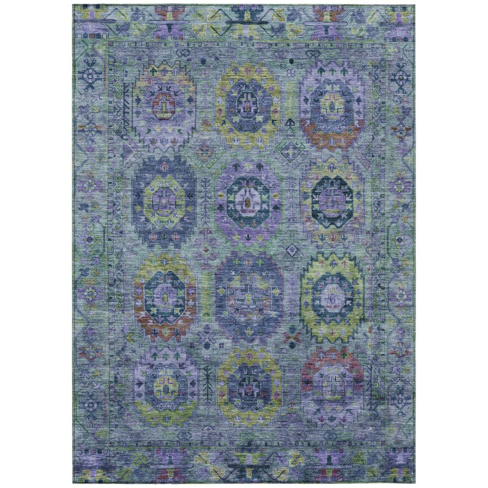 HomeRoots 10' Vibrant Medallion Area Rug – Washable Indoor/Outdoor 10' x 14' Durable, Stylish & Easy to Clean 639448