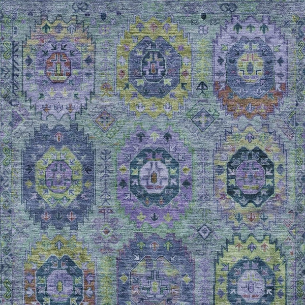 HomeRoots 10' Vibrant Medallion Area Rug – Washable Indoor/Outdoor 10' x 14' Durable, Stylish & Easy to Clean 639448