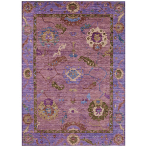 HomeRoots 10' X 14' Vibrant Floral Medallion Area Rug - Washable, Durable for Indoor & Outdoor Spaces! 639526