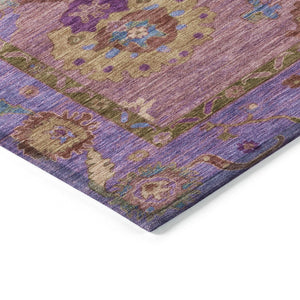 HomeRoots 10' X 14' Vibrant Floral Medallion Area Rug - Washable, Durable for Indoor & Outdoor Spaces! 639526