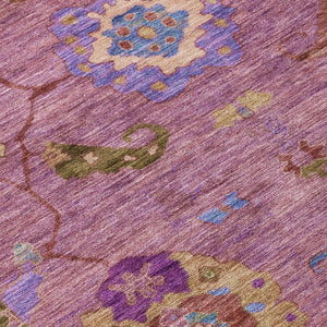 HomeRoots 10' X 14' Vibrant Floral Medallion Area Rug - Washable, Durable for Indoor & Outdoor Spaces! 639526