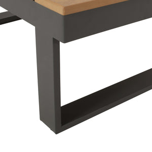 English Elm Christopher Knight Home® - Sterling Stylish Corner And Coffee Table Set – Compact Outdoor Seating With Faux Wood Accents 68939.00FGRY