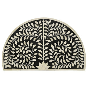 English Elm Allura Bone Inlay Demilune Nesting Tables Handcrafted Iron Base Bohemian Accent Set B062P451991