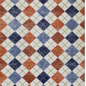 HomeRoots 8' X 10' Vibrant Geometric Area Rug - Durable, Washable, Perfect for Indoor & Outdoor High-Traffic Use 639782