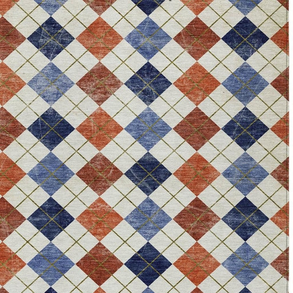 HomeRoots 8' X 10' Vibrant Geometric Area Rug - Durable, Washable, Perfect for Indoor & Outdoor High-Traffic Use 639782