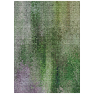 HomeRoots 10' X 14' Bold Green and Purple Abstract Area Rug – Washable, Durable, Perfect for Indoors or Outdoors! 639928