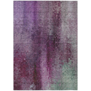 HomeRoots 5' X 8' Abstract Purple and Plum Washable Area Rug for Indoor/Outdoor Spaces - Stylish & Durable! 639930