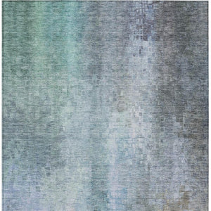 HomeRoots 5' X 8' Pale Aqua and Lavender Abstract Rug – Stylish, Washable Accent for Indoor & Outdoor Spaces! 639936